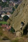 Climber On Ilkley Moor